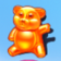 Orangefarbener Bär